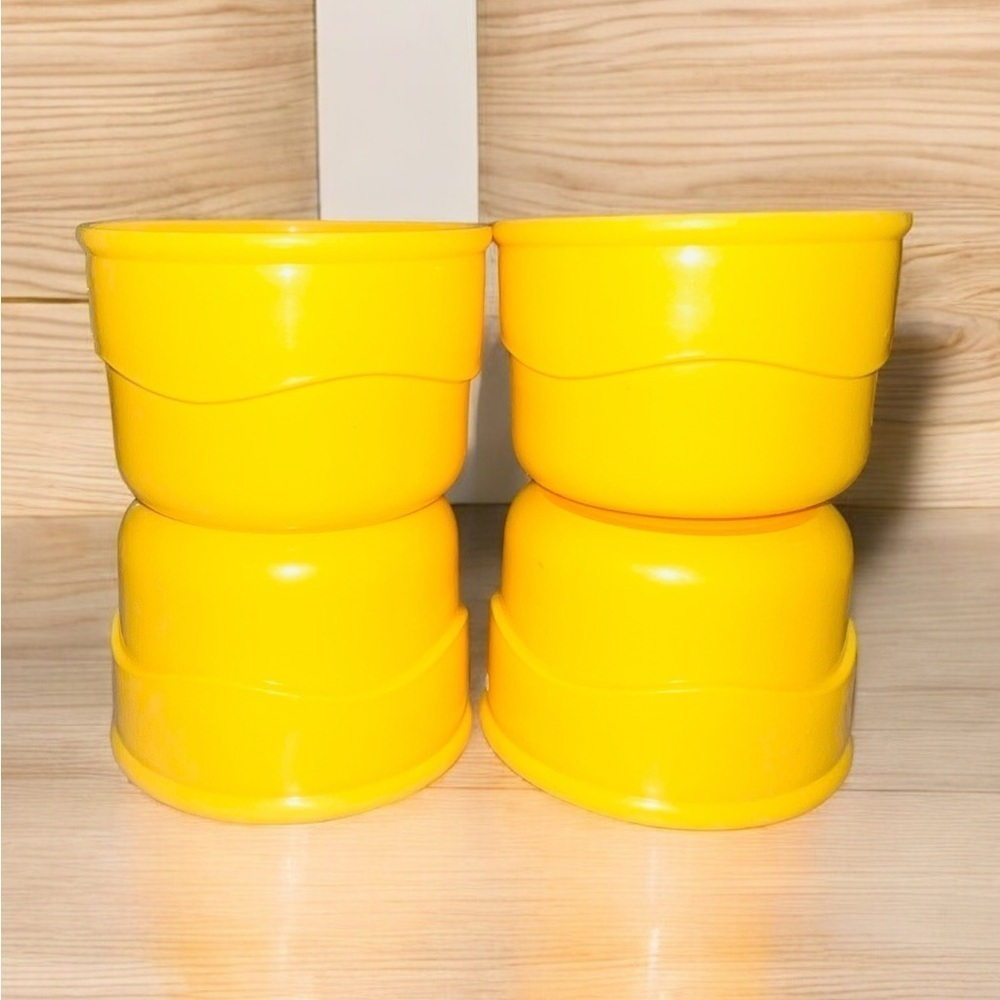 Vintage Tupperware Stackable Snack Storage Cups #2547